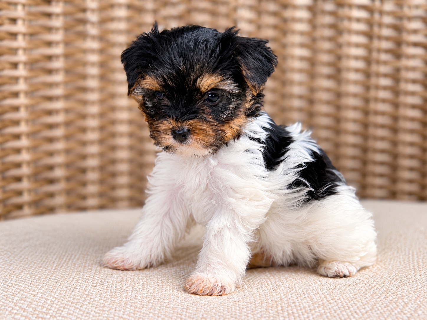 Oogie, black & white parti Yorkshire Terrier puppy — photo 9 of 23