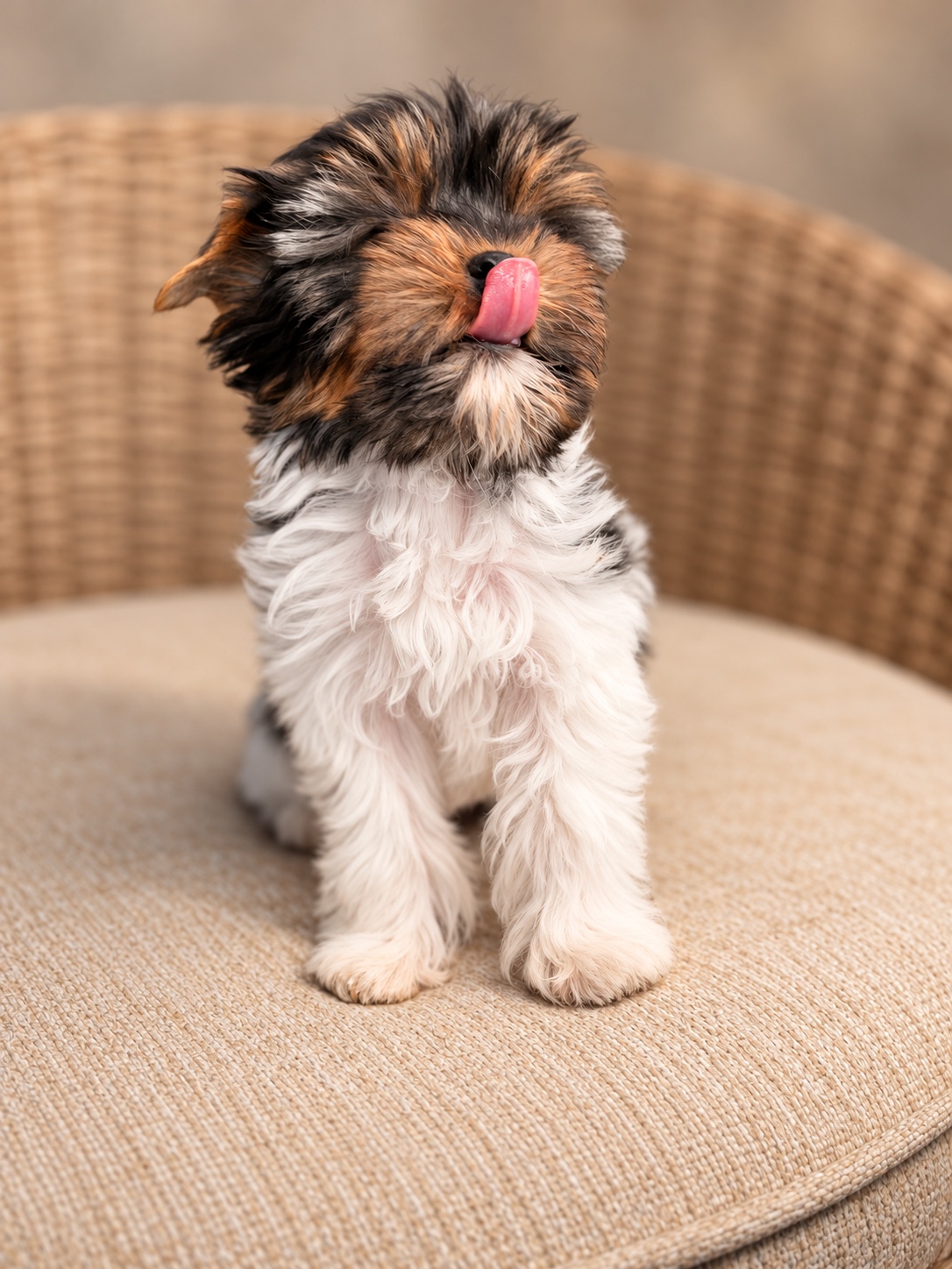 Oogie, black & white parti Yorkshire Terrier puppy — photo 2 of 23