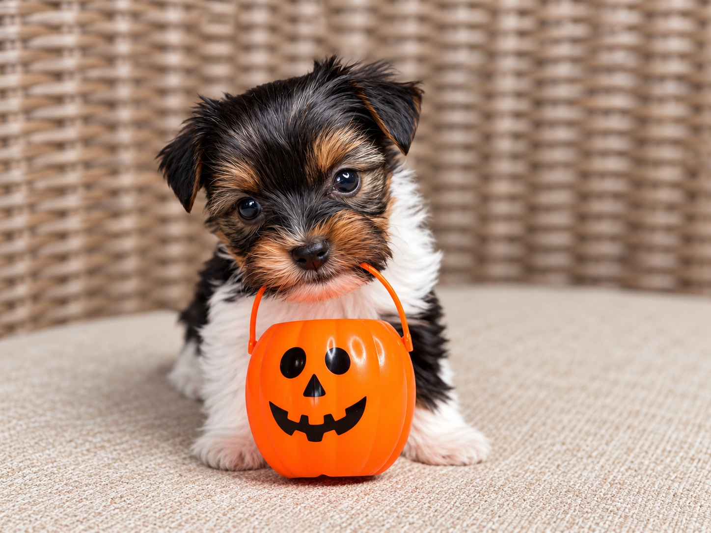 Sabrina, black, white & brown Yorkshire Terrier puppy — photo 3 of 23