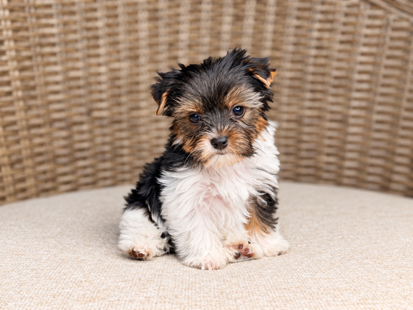 Sabrina, black, white & brown Yorkshire Terrier puppy — photo 2 of 23