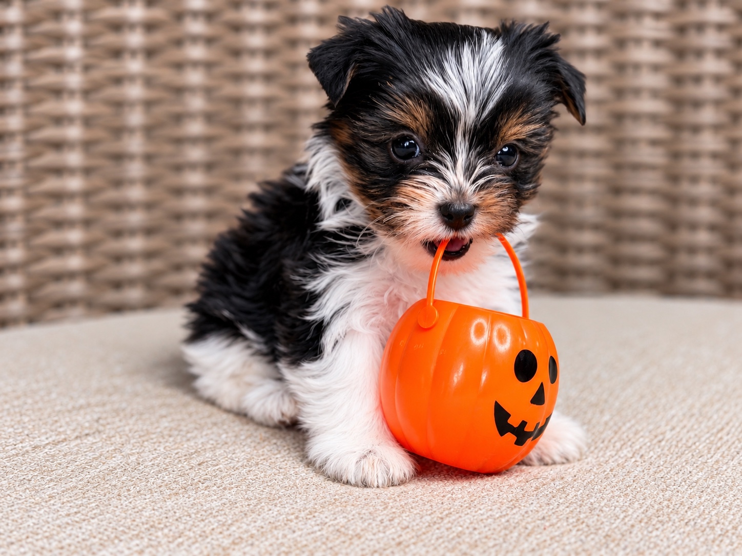 Wednesday, black & white parti Yorkshire Terrier puppy — photo 4 of 21